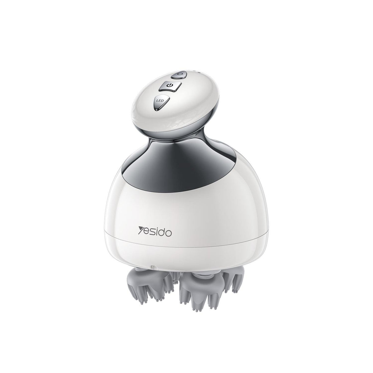 Yesido IPX7 ūdensizturīgs galvas masāžieris MG12, balts, 1200 mAh, 15 minūšu sesijas