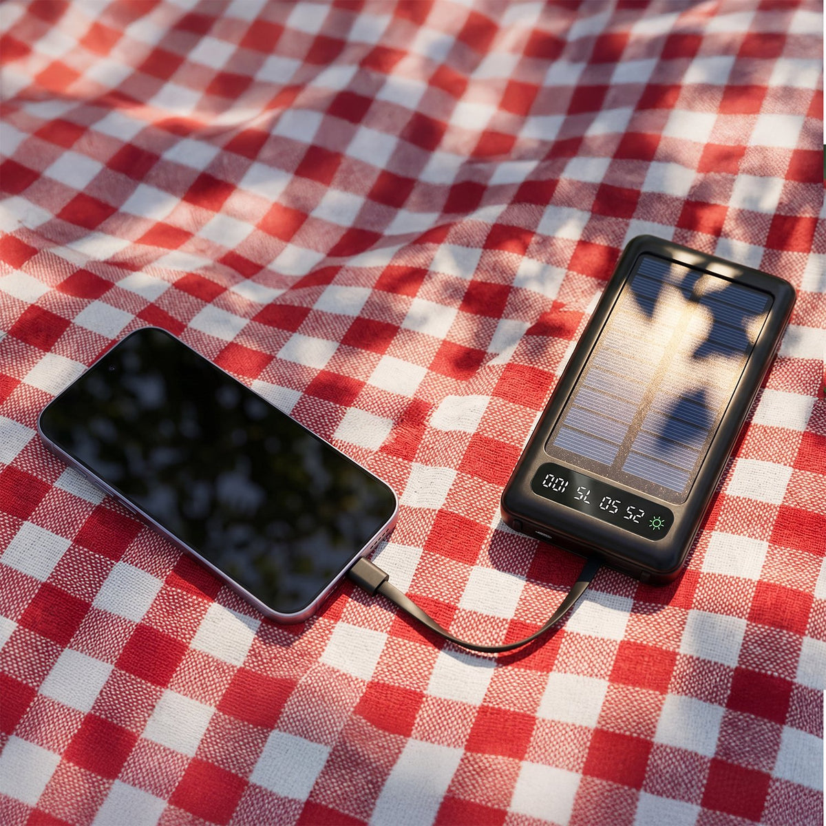 Setty saules enerģijas uzlādes ierīce SLR-120, 20 000 mAh, melna