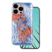 Īpaši moderns vasaras vāciņš iPhone 15 Pro 6,1" ar krabja motīvu
