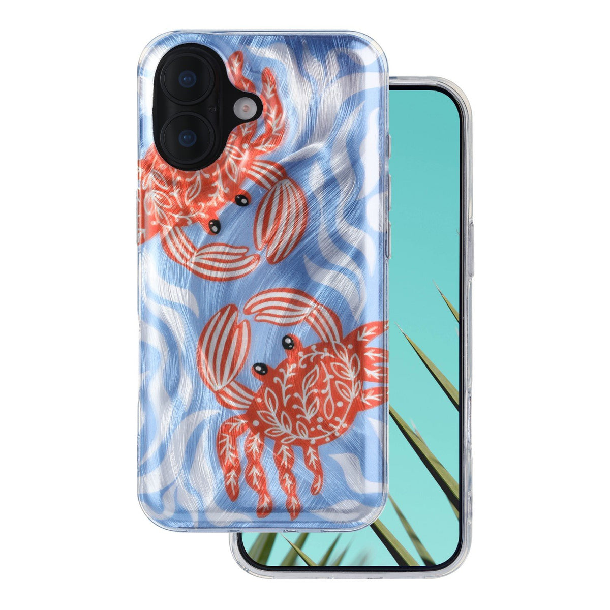 Īpaši moderns vasaras vāciņš iPhone 16 6,1" ar krabja motīvu