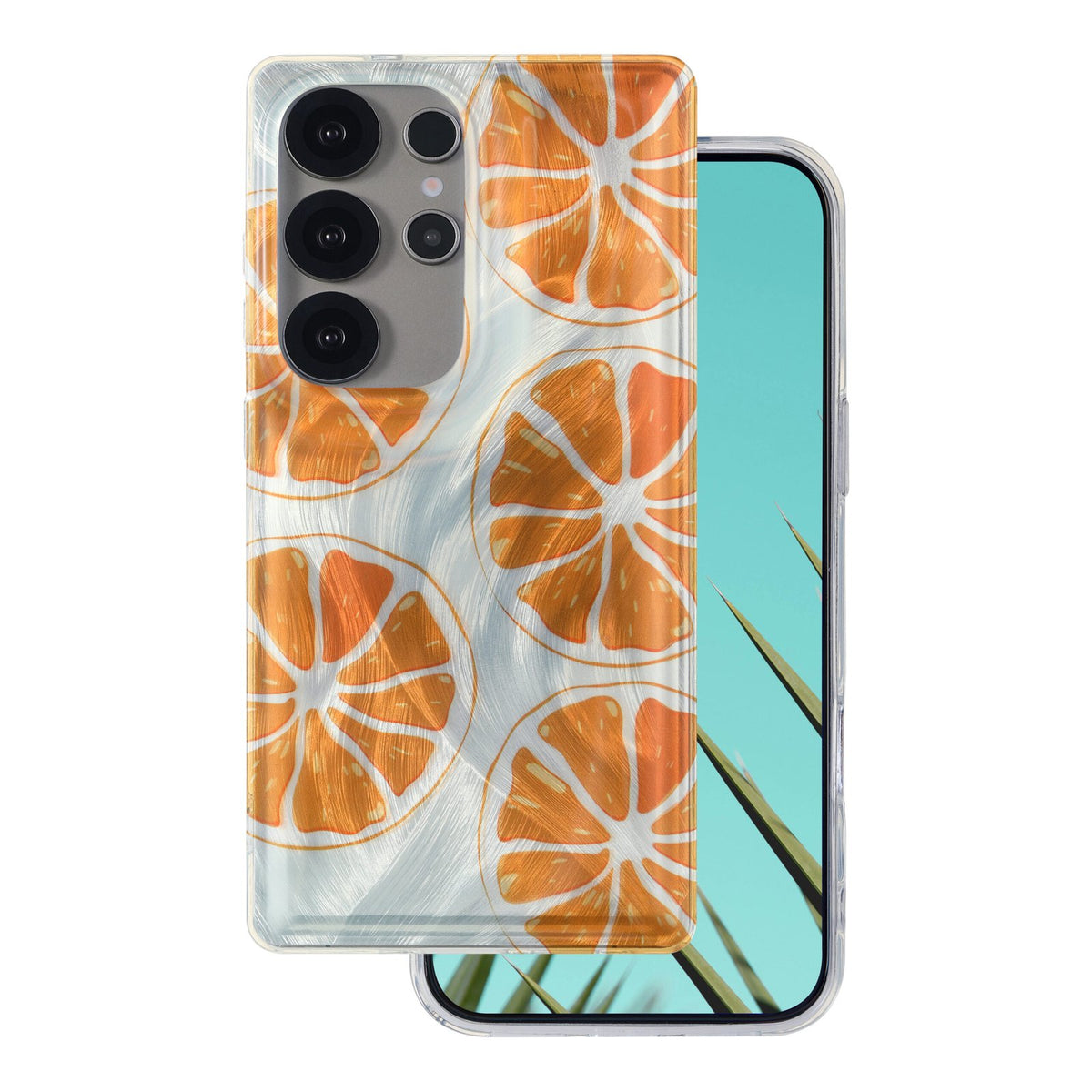 Īpaši moderns vasaras vāciņš Samsung Galaxy S24 / S25, oranžs