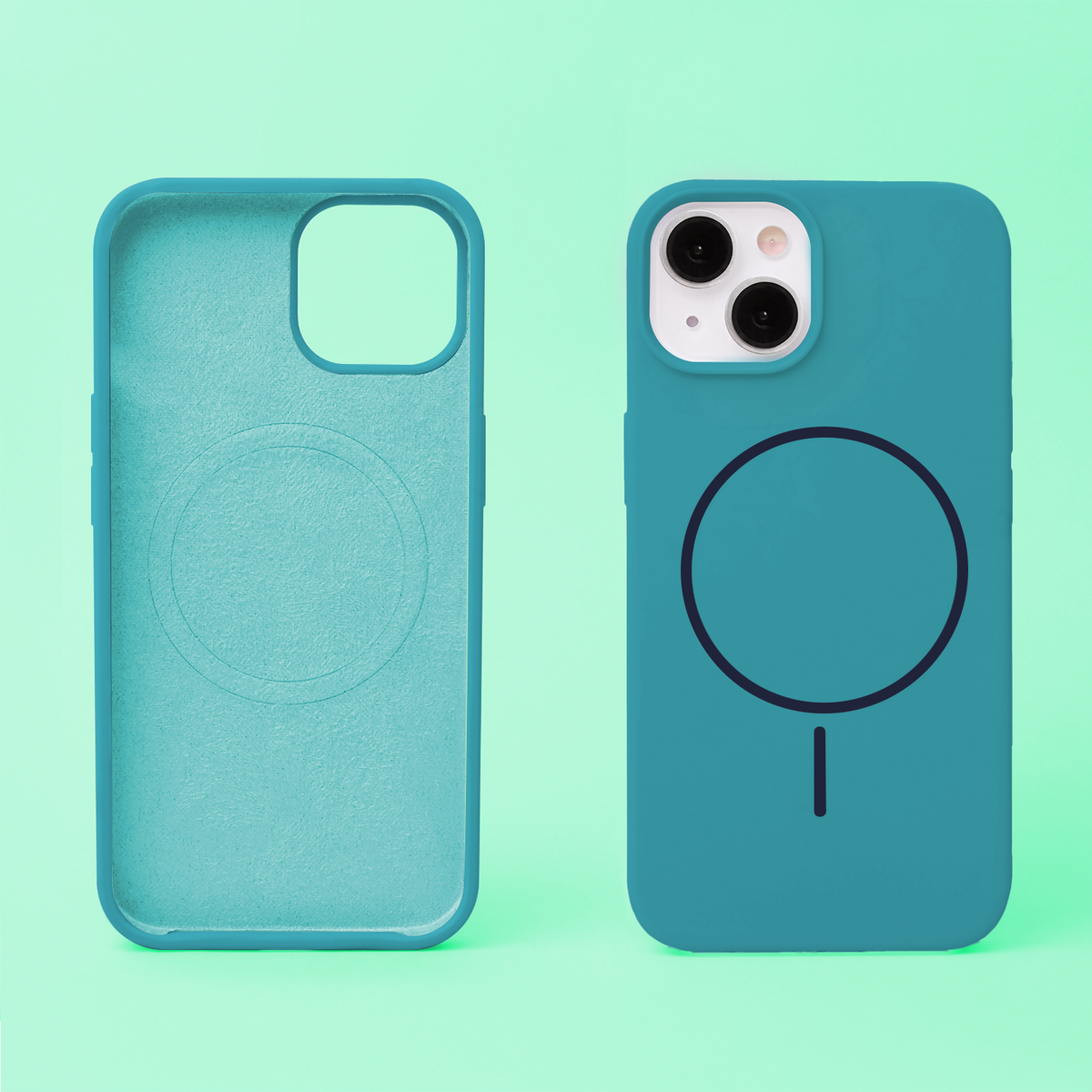 Plāns silikona Mag apvalks iPhone 17 6,3" / 18 6,3" tirkīza krāsā