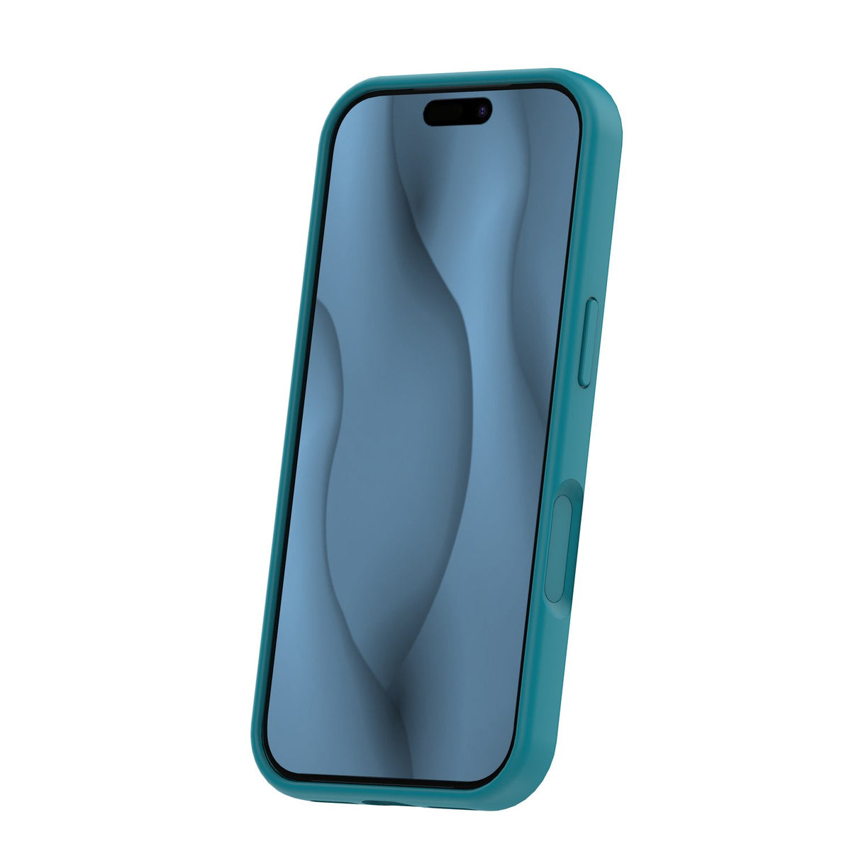 Plāns silikona „MagSafe“ vāciņš iPhone 12 / 12 Pro 6,1" tirkīza