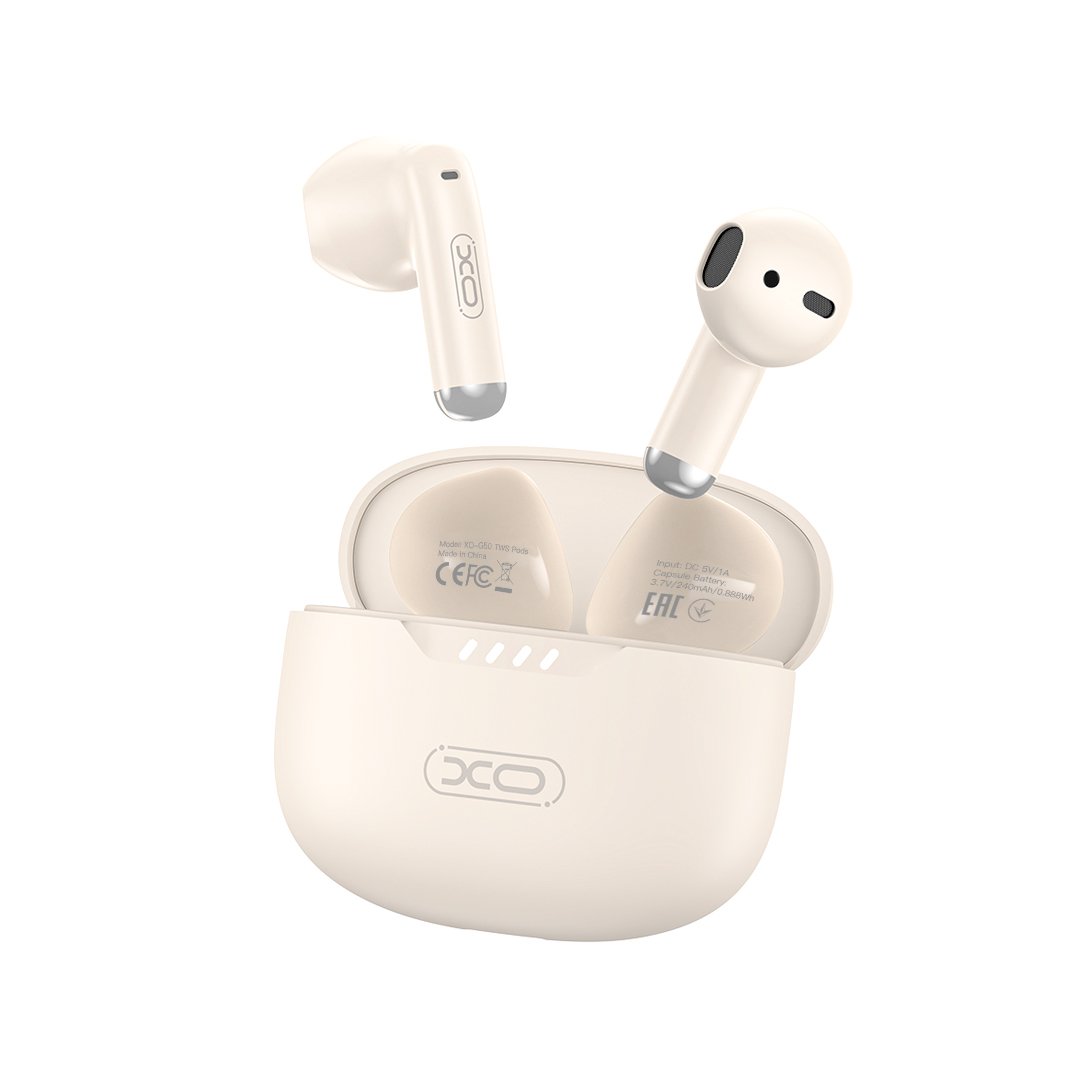 XO Bluetooth austiņas G50 TWS smilškrāsā