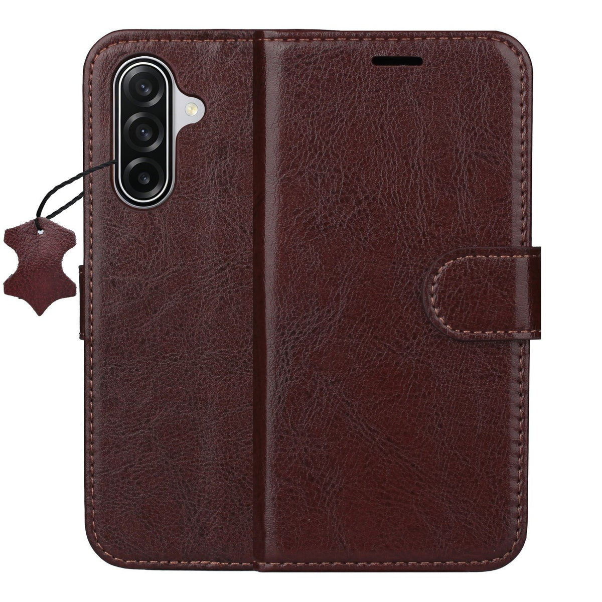 „Smart Luxe“ ādas vāciņš Samsung Galaxy S26, brūns