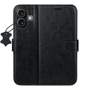 „Smart Luxe“ ādas vāciņš iPhone 17 6,3" melns