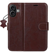 „Smart Luxe“ ādas vāciņš iPhone 17 6,3" brūns