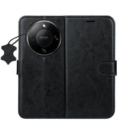 „Smart Luxe“ ādas vāciņš tālrunim „Honor Magic 8 Lite“ – melns