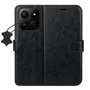 „Smart Luxe“ ādas vāciņš tālrunim „Honor 400 Smart“ / „X7d 4G“ / „X7d 5G“, melns