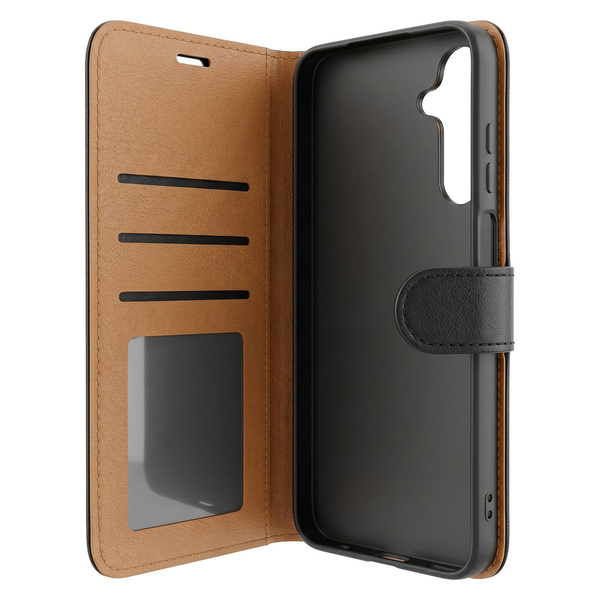 „Smart Luxe“ ādas vāciņš viedtālrunim „Xiaomi Redmi Note 15 5G“, melns