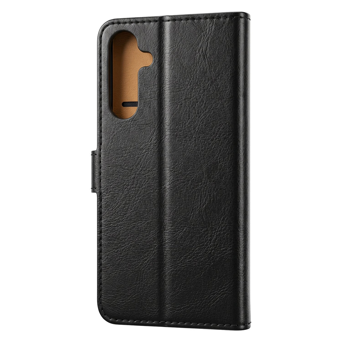 „Smart Luxe“ ādas vāciņš iPhone 17 6,3" melns
