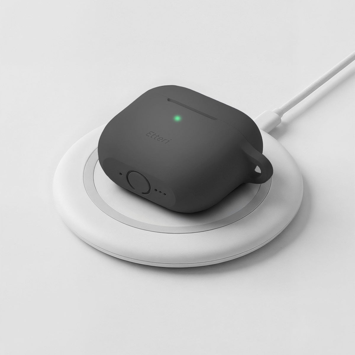Etteri silikona apvalks AirPods 4 / AirPods 5, melns