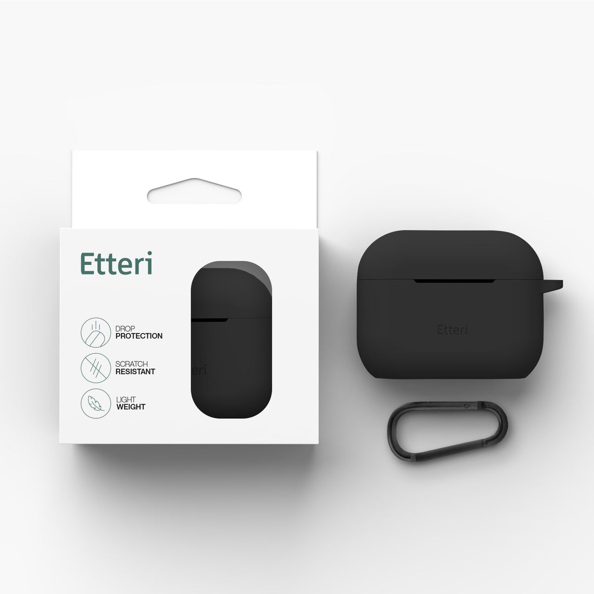 „Etteri“ silikona maciņš „AirPods Pro 3“ – melns