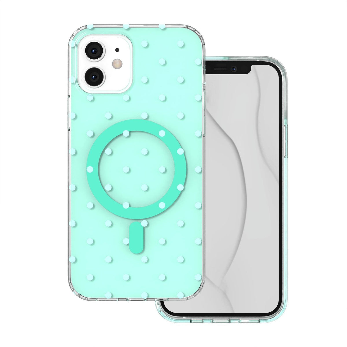 „Bubble Dots MagSafe“ vāciņš iPhone 11, zaļš