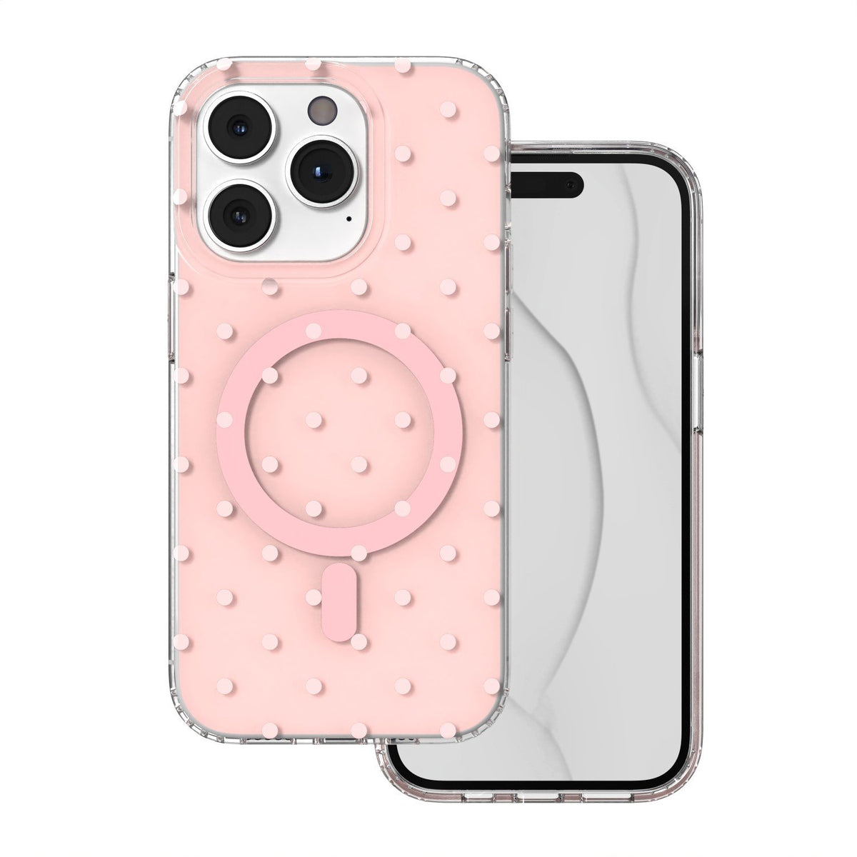 „Bubble Dots MagSafe“ vāciņš iPhone 14 Pro 6,1" rozā