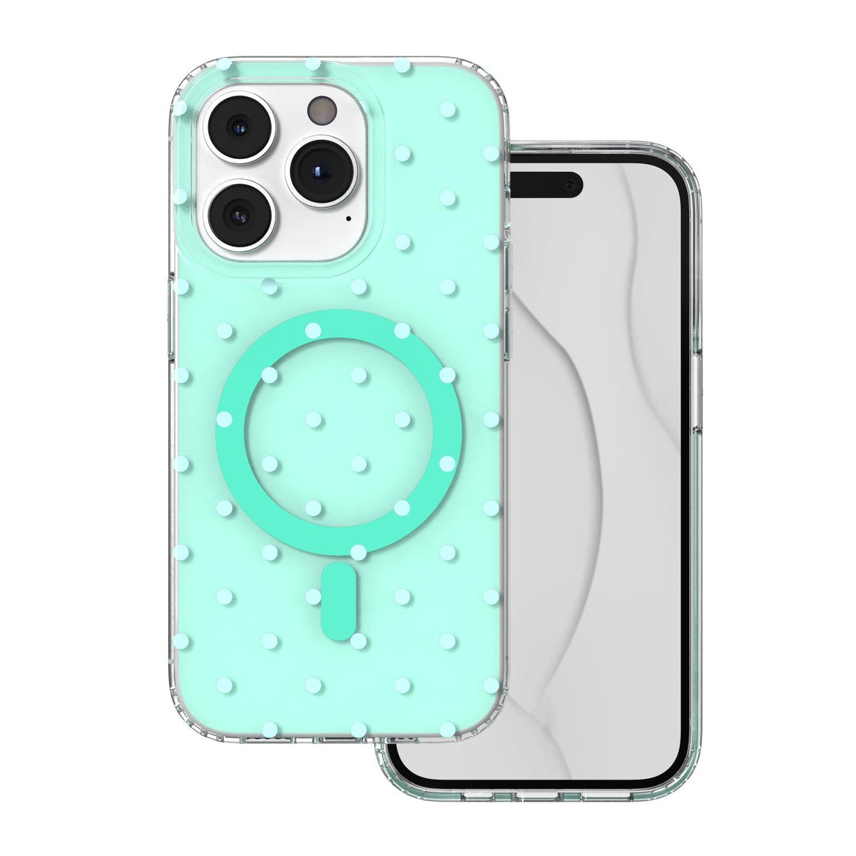 „Bubble Dots MagSafe“ vāciņš iPhone 14 Pro 6,1" zaļš