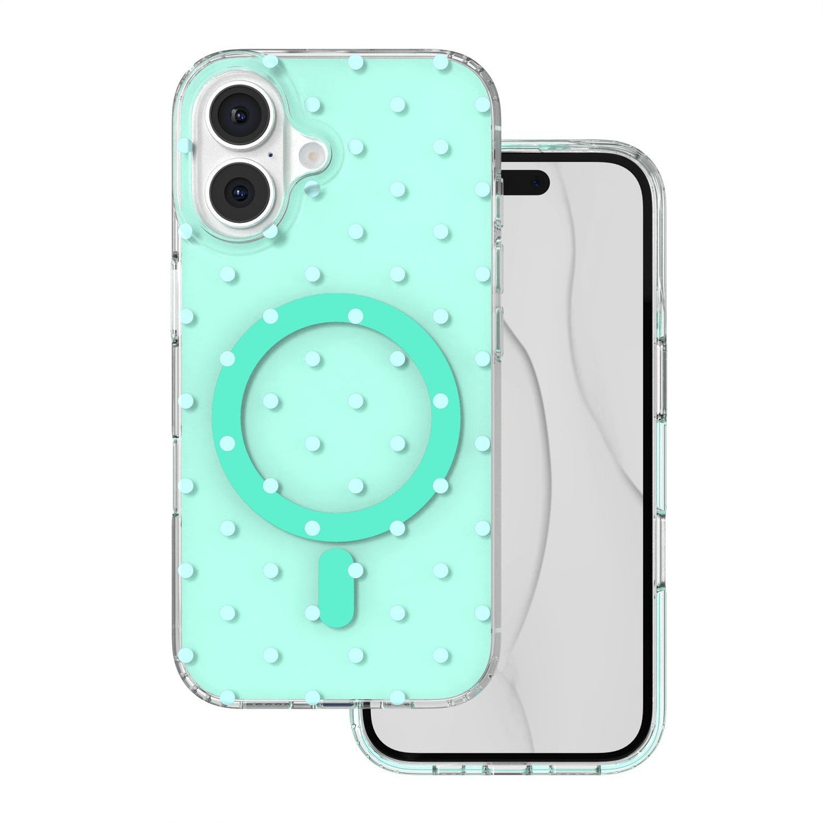 „Bubble Dots MagSafe“ vāciņš iPhone 16 6,1" zaļš
