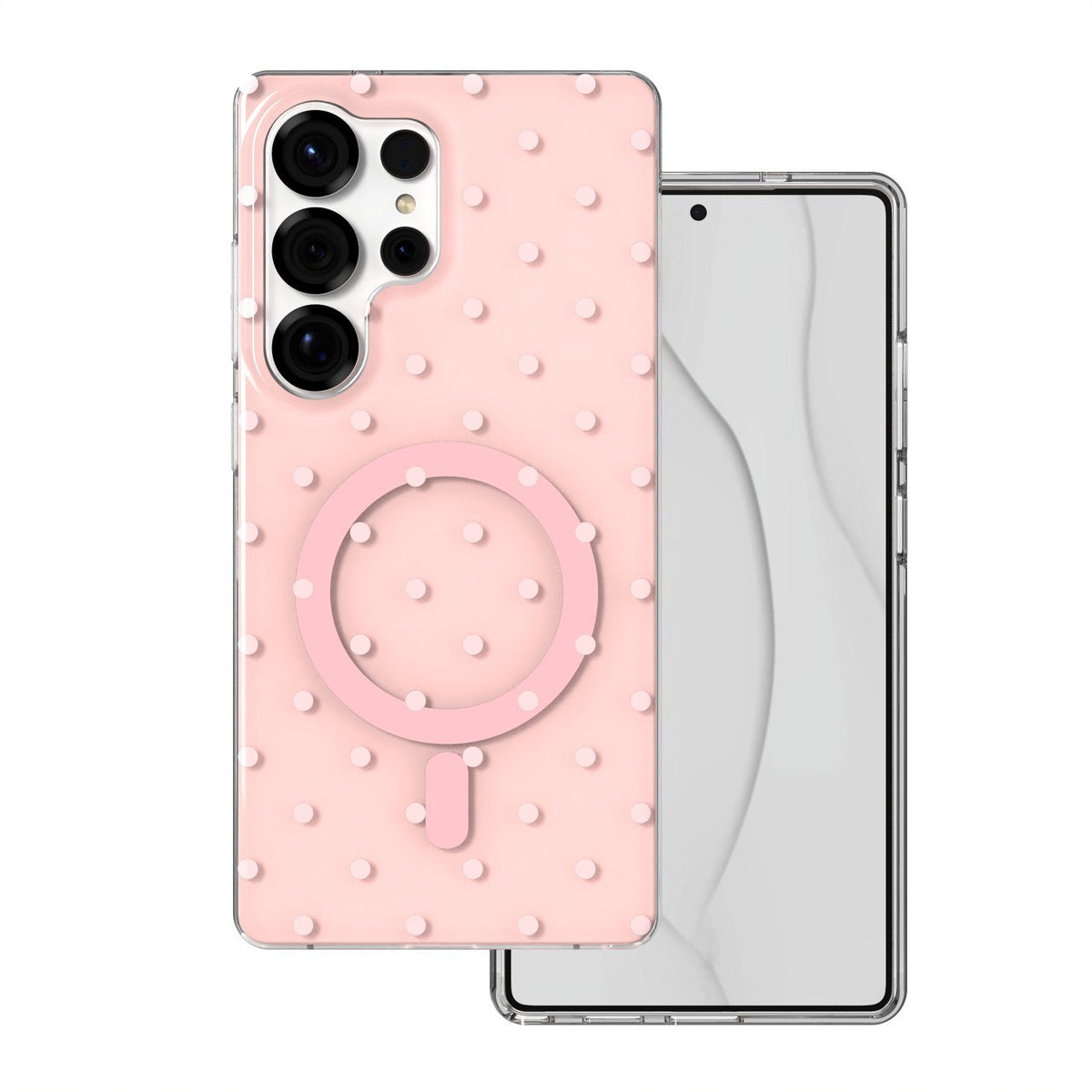 „Bubble Dots MagSafe“ vāciņš Samsung S25 Ultra, rozā