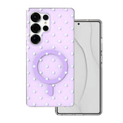 „Bubble Dots MagSafe“ vāciņš Samsung S25 Ultra, violets