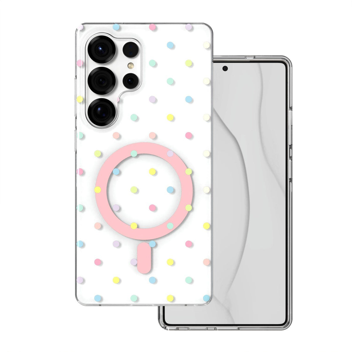 „Bubble Dots MagSafe“ vāciņš Samsung S25 Ultra, balts