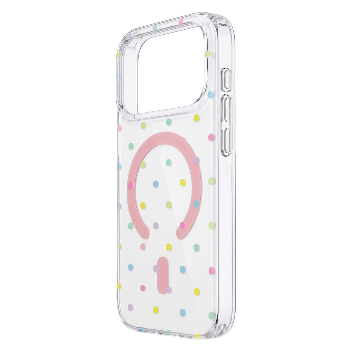 „Bubble Dots MagSafe“ vāciņš iPhone 15 Pro 6,1" balts
