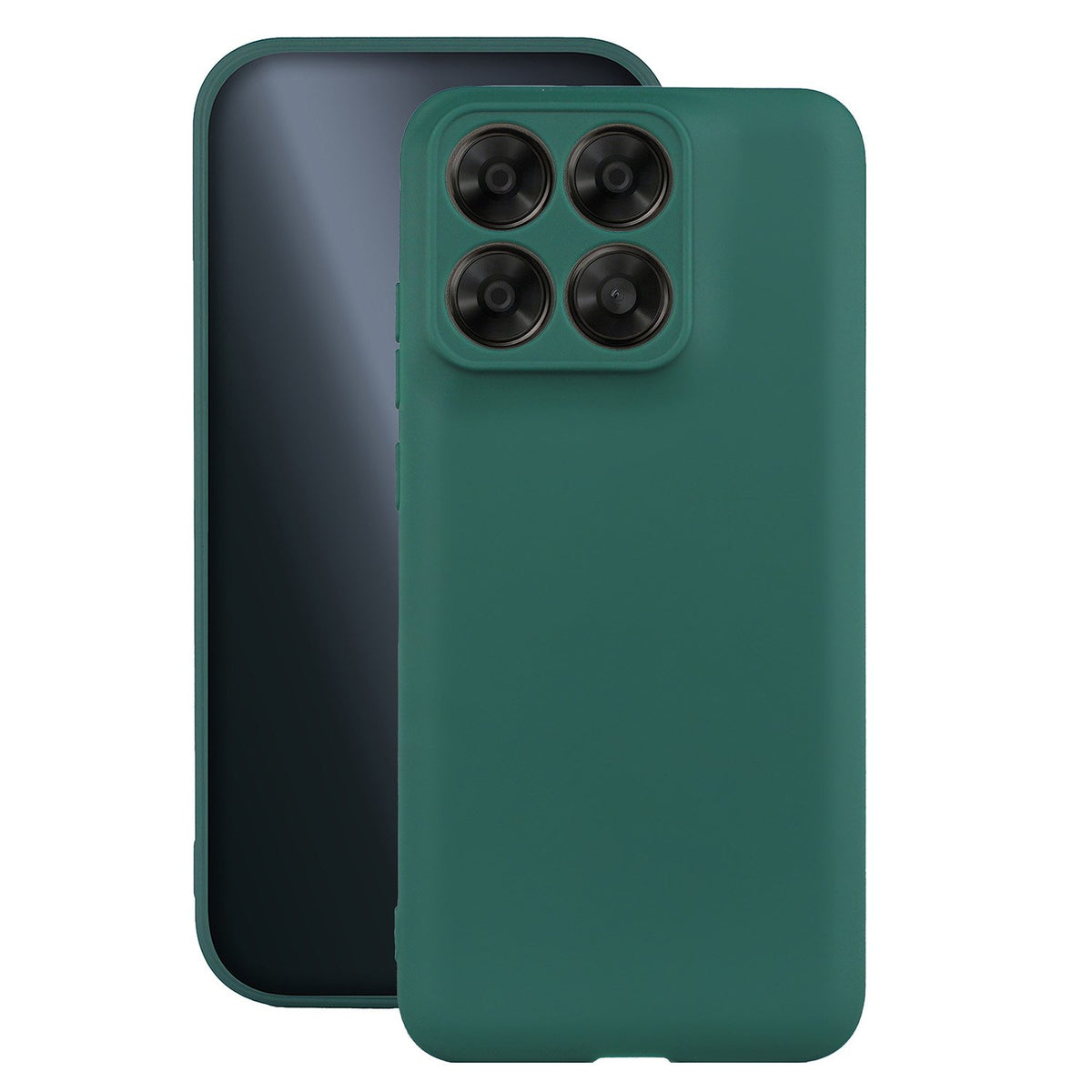 Matēta TPU vāciņš Motorola Edge 70 Fusion tālrunim, meža zaļš
