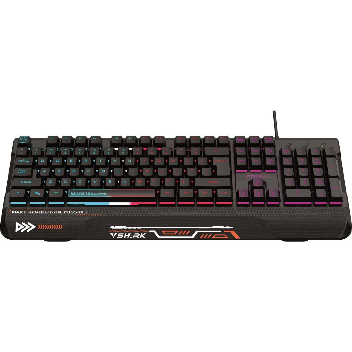 Rebeltec spēļu tastatūra SHARK
