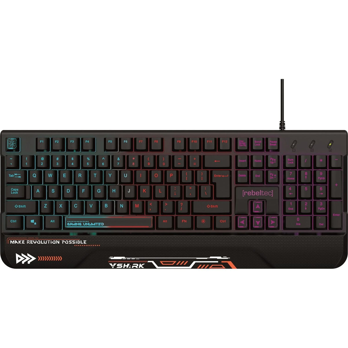 Rebeltec spēļu tastatūra SHARK