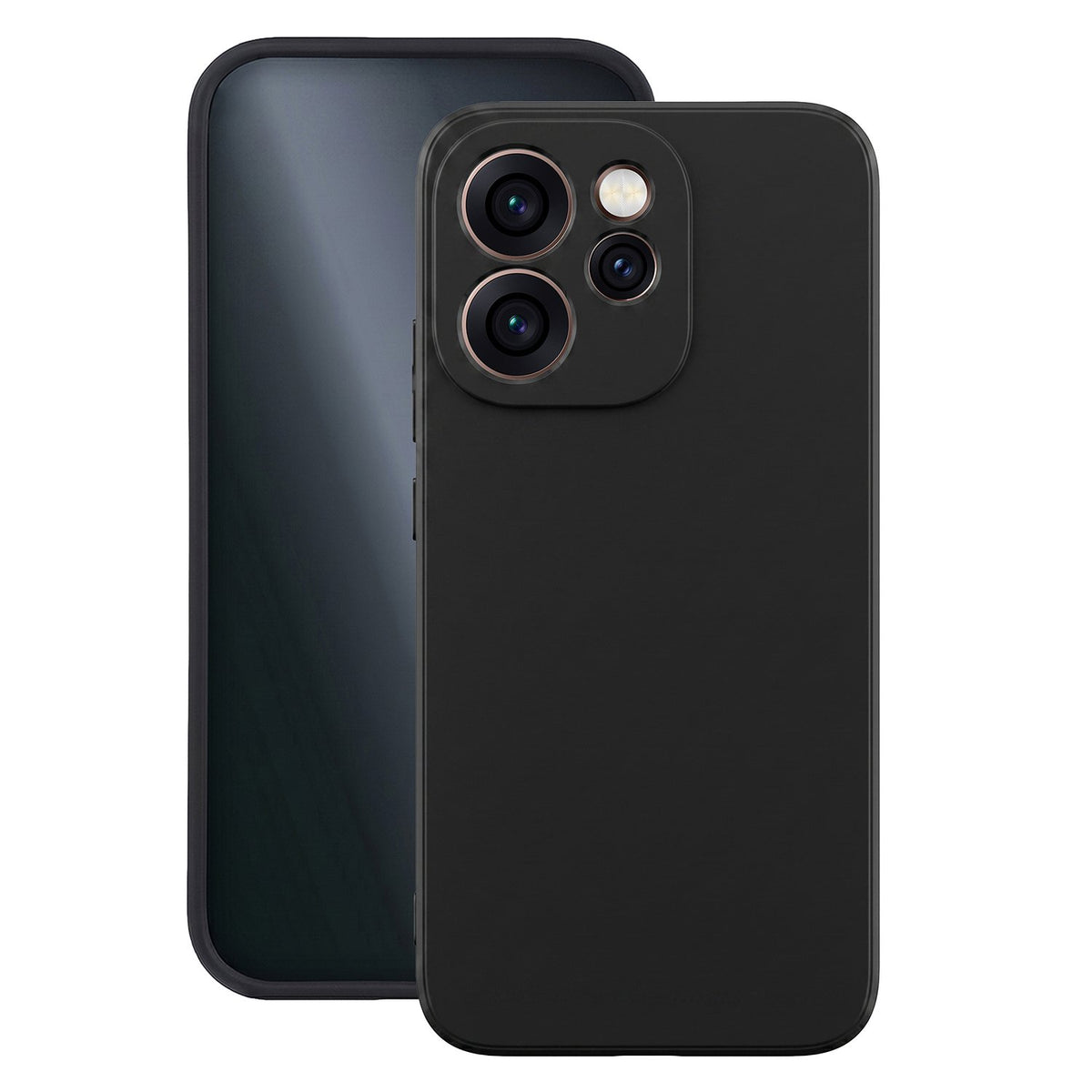 Matēts TPU vāciņš Oppo Reno 15 Pro 5G (Global), melns