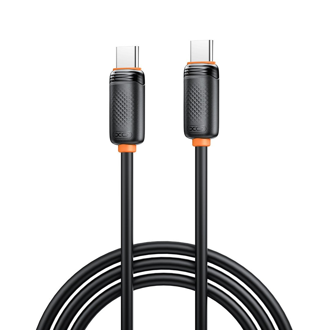 XO kabelis NB-Q302B PD USB-C – USB-C, 1,0 m, 60 W, melns
