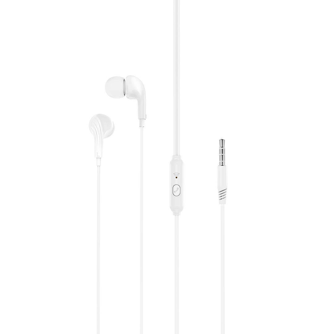 XO vadu austiņas EP86 ar 3,5 mm spraudni, baltas