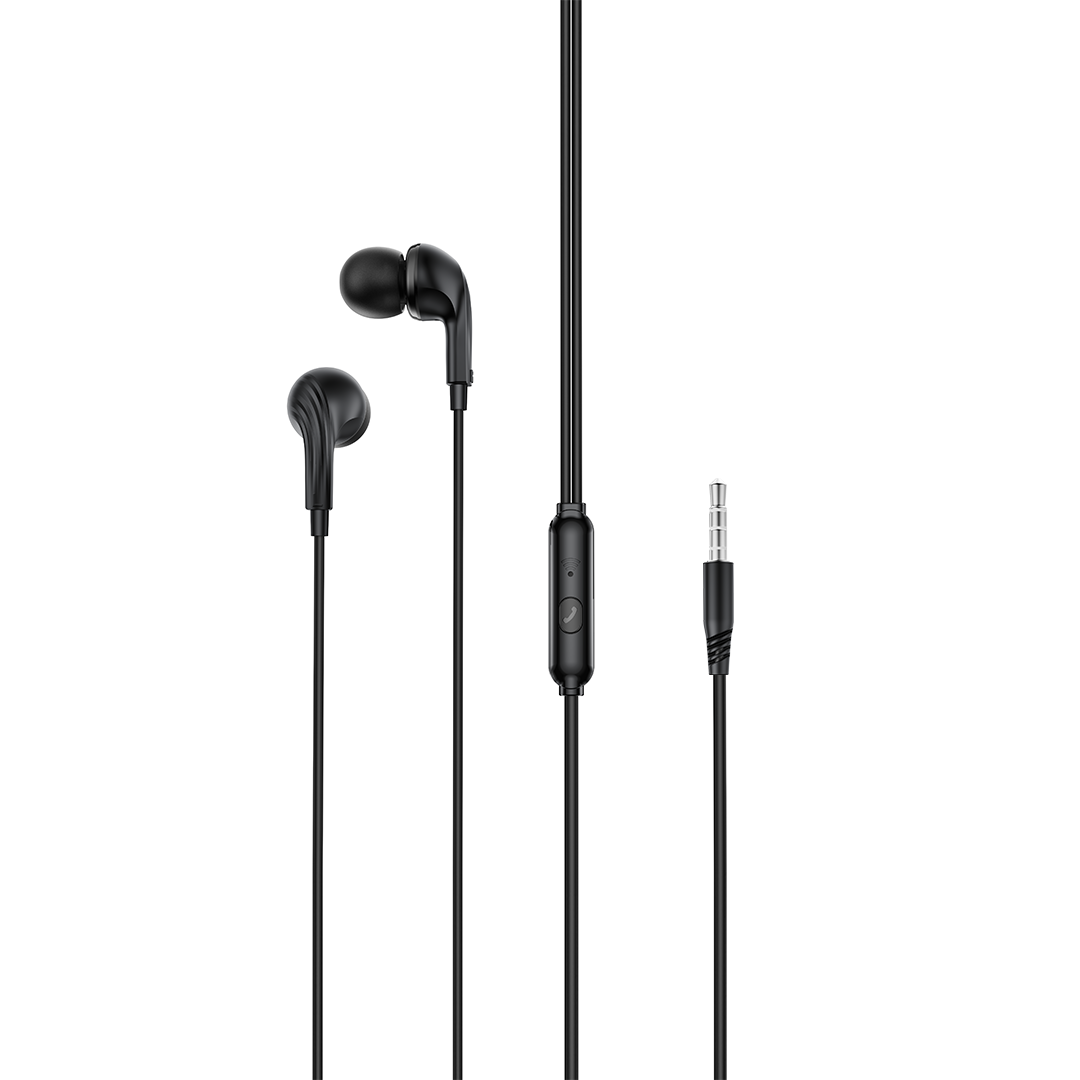 XO vadu austiņas EP86 ar 3,5 mm spraudni, melnas