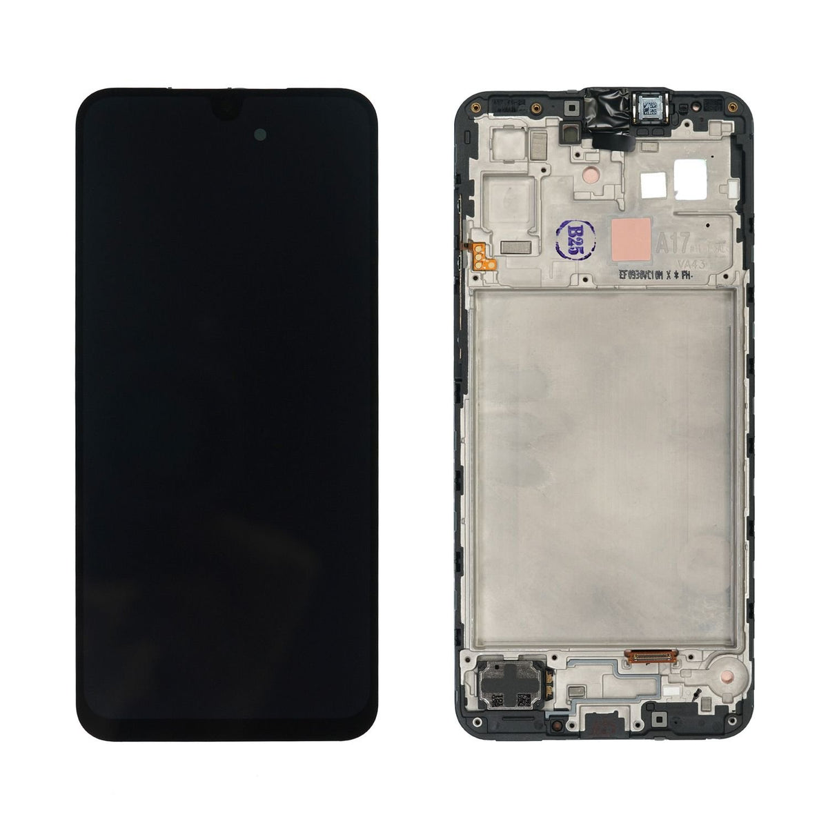 Oriģināls Samsung A17 5G LCD ekrāns ar skārienjūtīgo paneli un rāmi