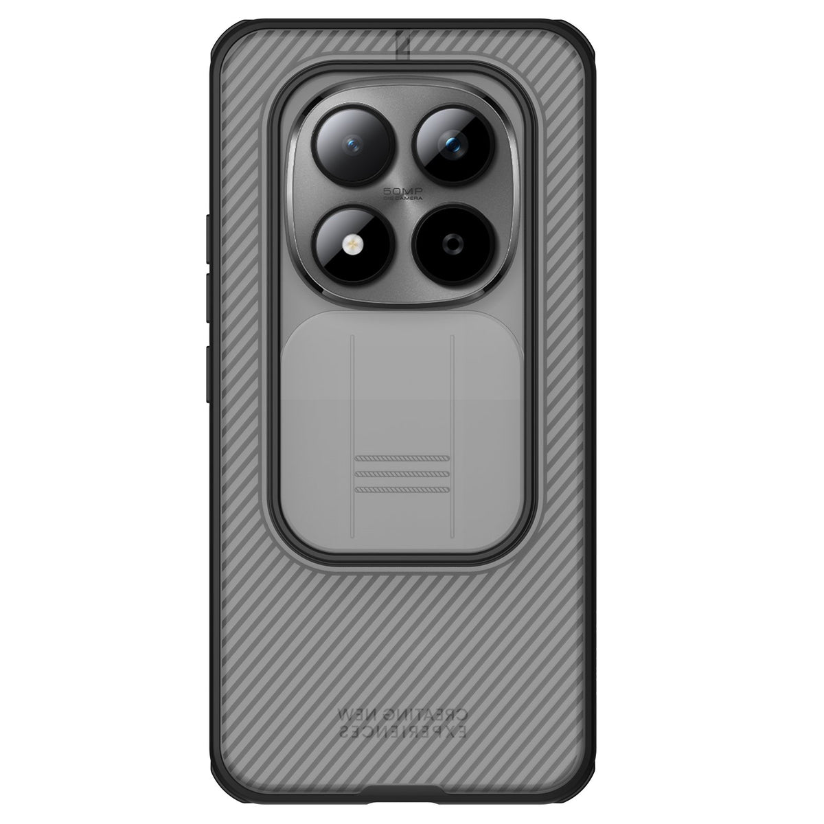 Nillkin CamShield Pro vāciņš Xiaomi Redmi Note 15 Pro+ 5G/Poco M8 Pro 5G, caurspīdīgs melns