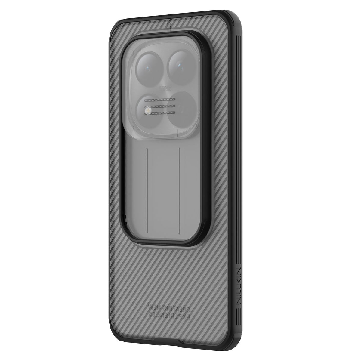 Nillkin CamShield Pro vāciņš Xiaomi Redmi Note 15 Pro+ 5G/Poco M8 Pro 5G, caurspīdīgs melns