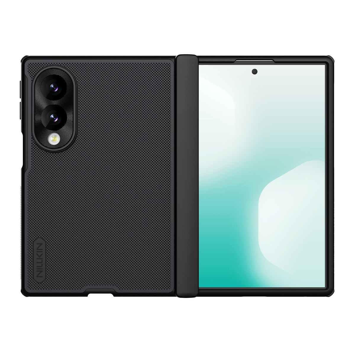 Nillkin Super Frosted Shield Fold magnētiskais apvalks Samsung Galaxy Z Fold 8, melns