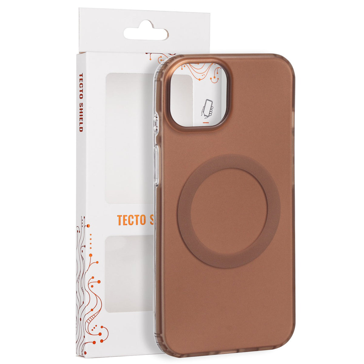 Tecto Shield Mistiq Mag apvalks iPhone 13 / 14 6,1" brūns
