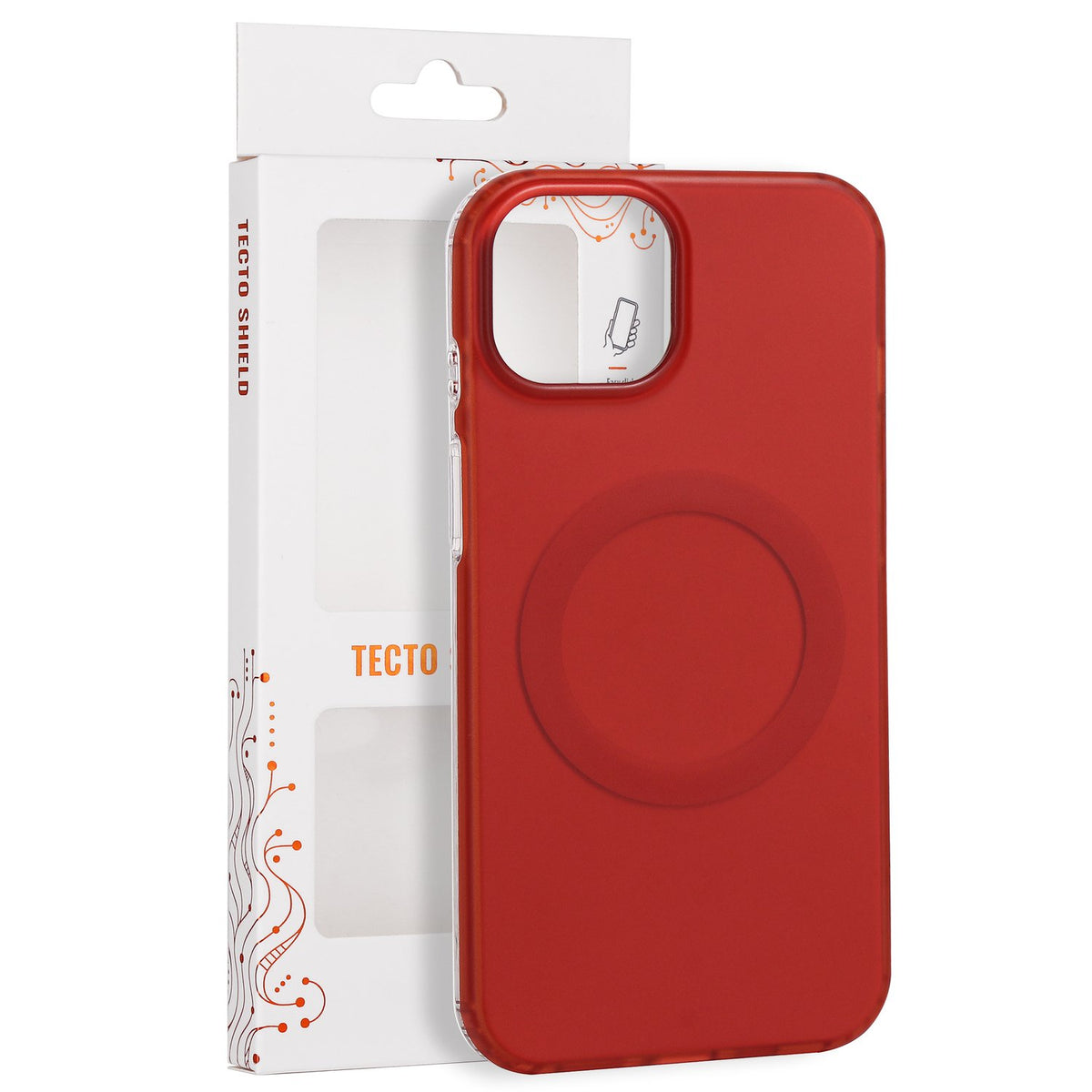 Tecto Shield Mistiq Mag apvalks iPhone 13 / 14 6,1" sarkanā krāsā