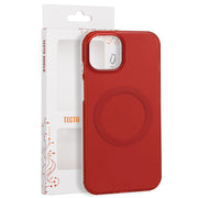 Tecto Shield Mistiq Mag apvalks iPhone 15 6,1" sarkanā krāsā