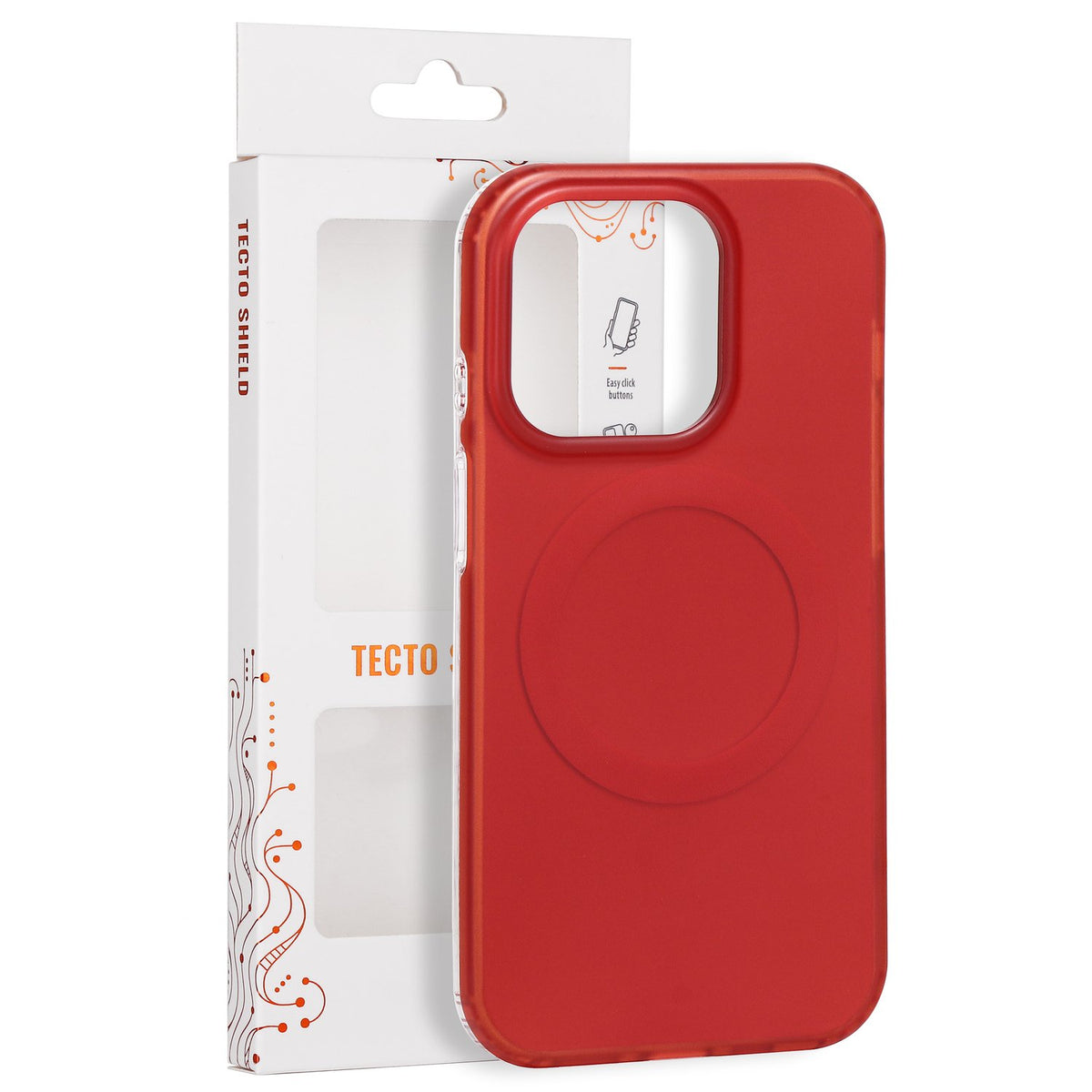 Tecto Shield Mistiq Mag apvalks iPhone 14 Pro 6,1" sarkanā krāsā