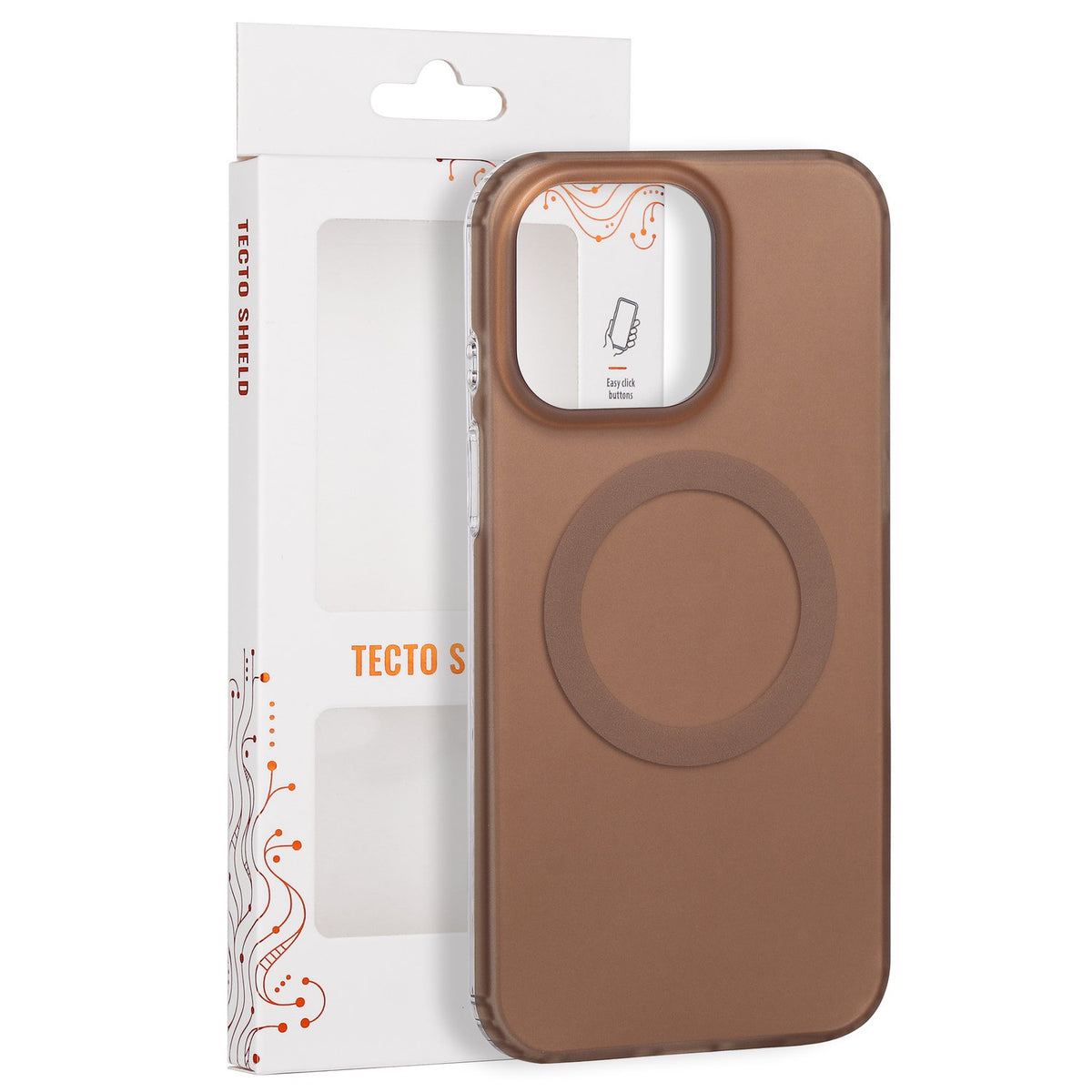 Tecto Shield Mistiq Mag apvalks iPhone 15 Pro Max 6,7" brūns