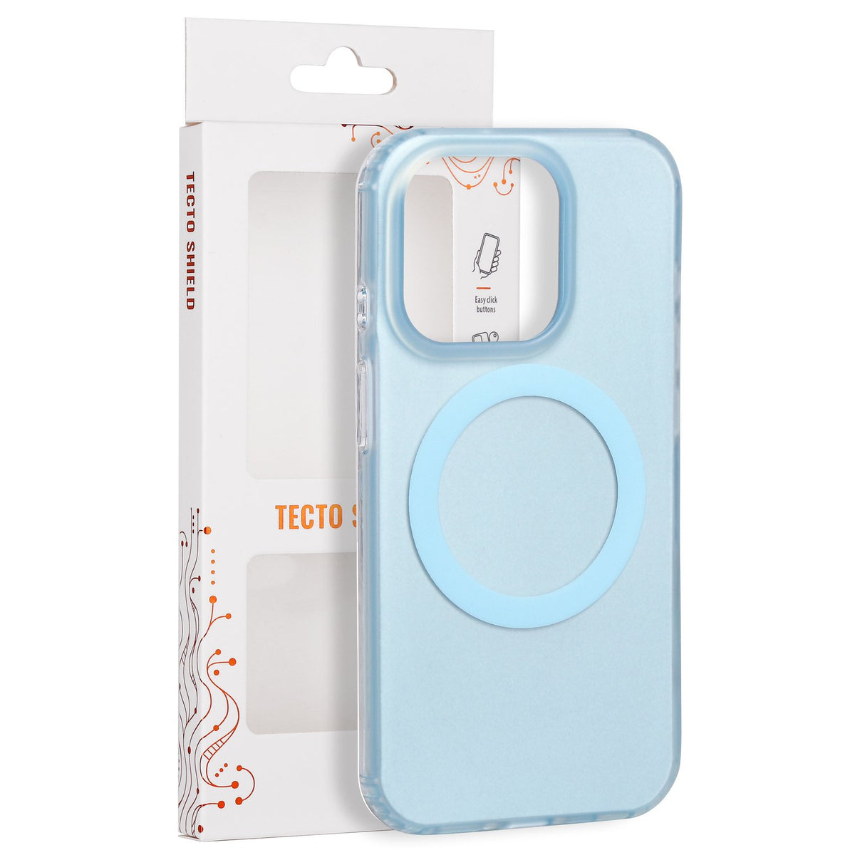 Tecto Shield Mistiq Mag apvalks iPhone 15 Pro 6,1" zils