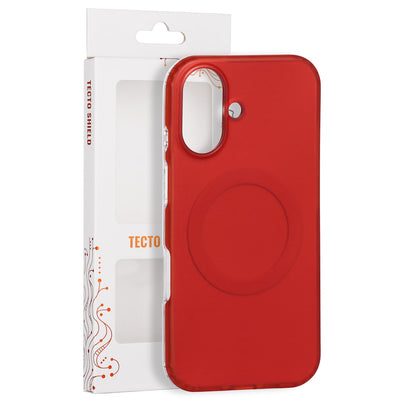 Tecto Shield Mistiq Mag vāciņš iPhone 16 6,1" sarkanā krāsā