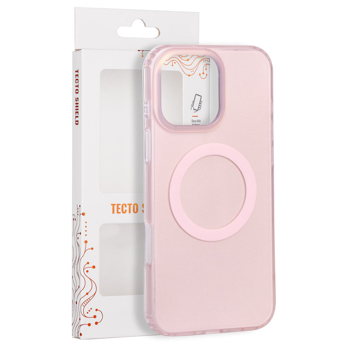 Tecto Shield Mistiq Mag apvalks iPhone 16 Pro Max 6,9" rozā krāsā