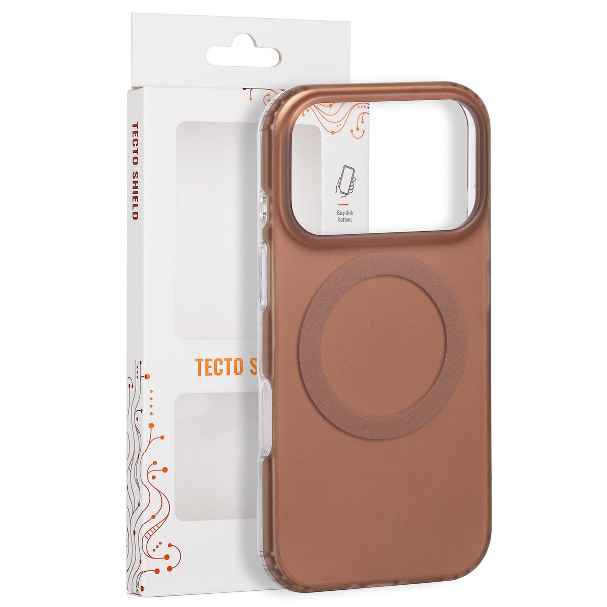 Tecto Shield Mistiq Mag apvalks iPhone 17 Pro 6,3" / 18 Pro 6,3" brūns