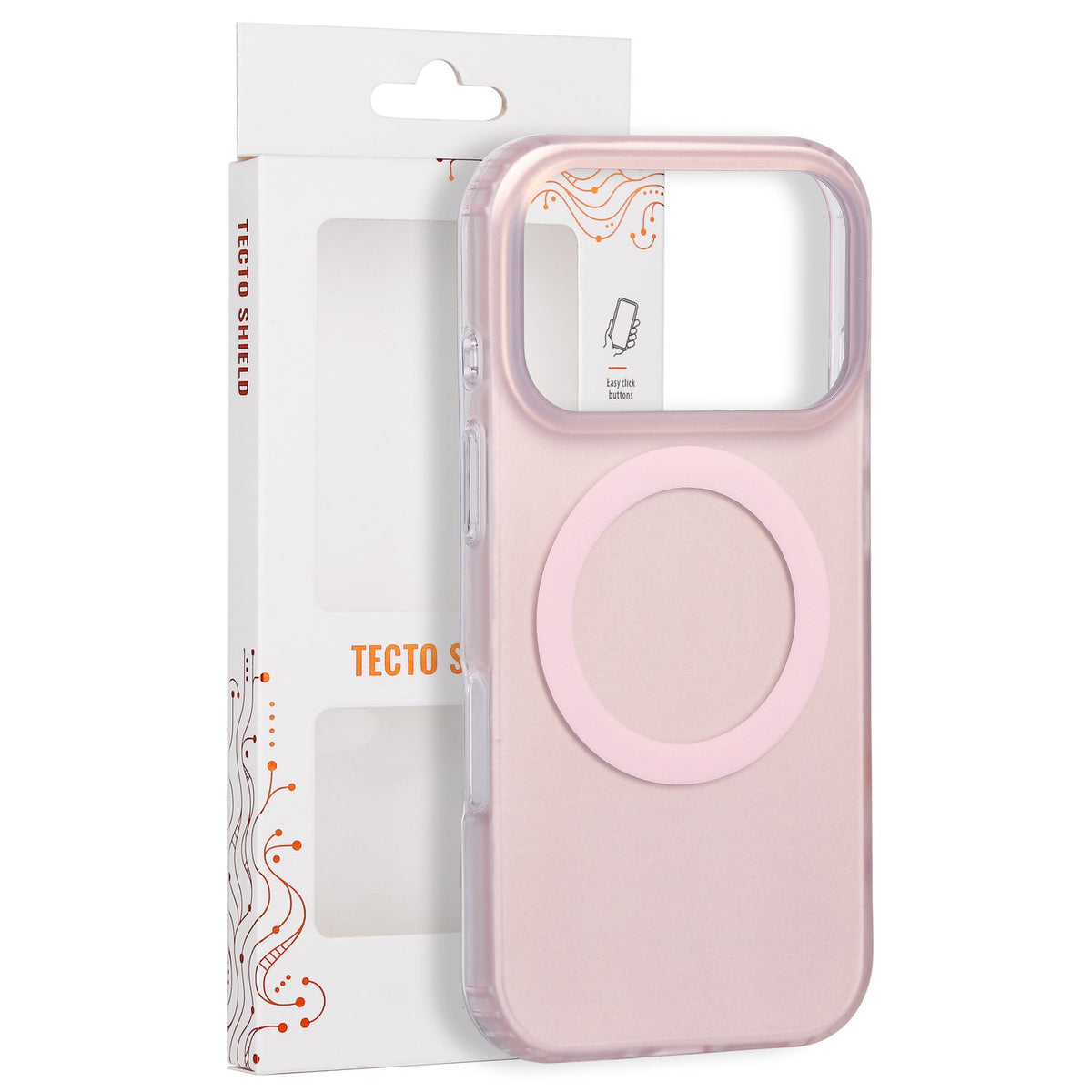 Tecto Shield Mistiq Mag apvalks iPhone 17 Pro 6,3" / 18 Pro 6,3" rozā krāsā