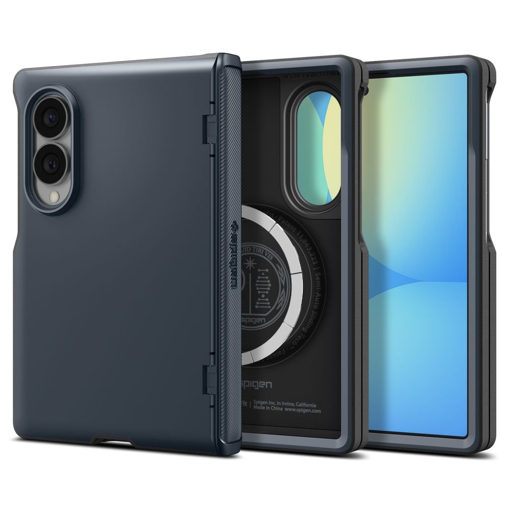 Spigen Slim Armor Magsafe apvalks Samsung Galaxy Z Fold 8, tumši zils