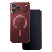 Color Chrome Mag apvalks iPhone 17 Pro 6,3" / 18 Pro 6,3" tumši ķiršu krāsā