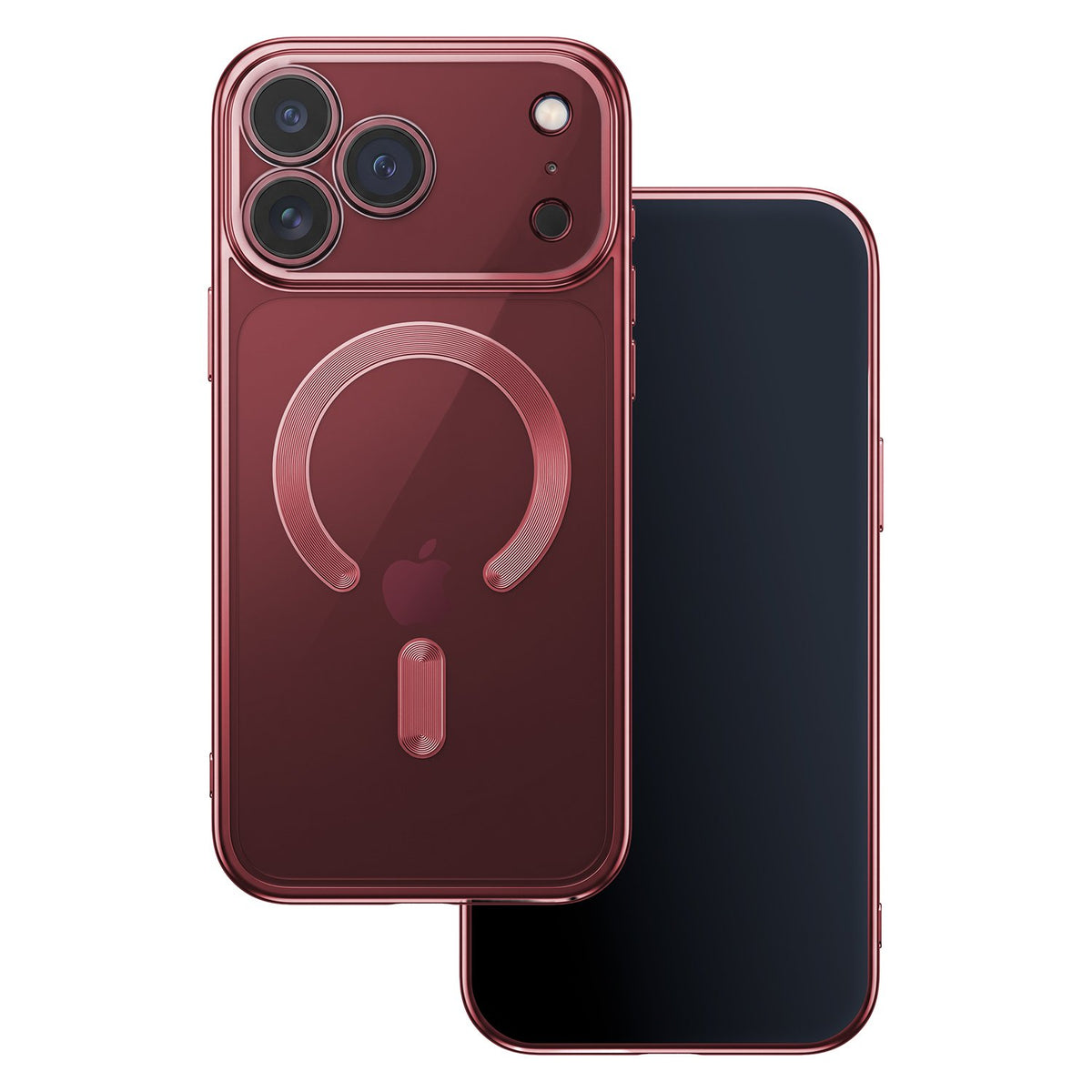 Color Chrome Mag apvalks iPhone 17 Pro Max 6,9" / 18 Pro Max 6,9" tumši ķiršu krāsā