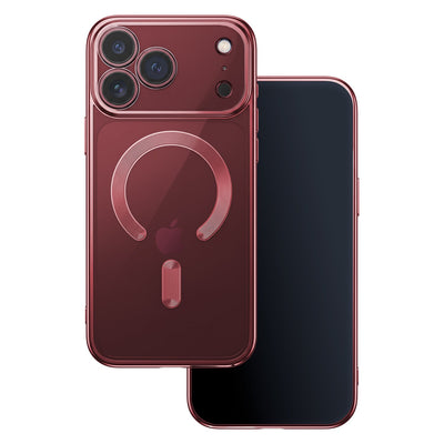 Color Chrome Mag apvalks iPhone 17 Pro Max 6,9" / 18 Pro Max 6,9" tumši ķiršu krāsā
